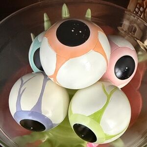Ghoulish Eyeballs Bowl Filler Pastel Colors 5 County